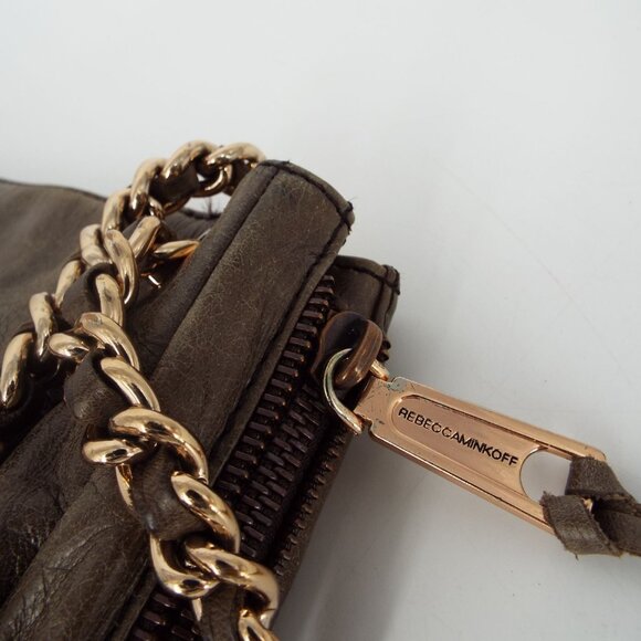 Rebecca Minkoff Quilted Studded Chain Strap Distressed Leather Shoulder Bag main image 5